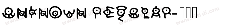Unknown regular字体转换
